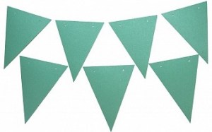 Флажки однотонные бирюзовые для украшения комнаты и праздника, гирлянда для декора мероприятий, купить в Букет шаров Измайлово.