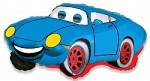 Гоночная машина, Фигура, Синий, 81см 1 шт.