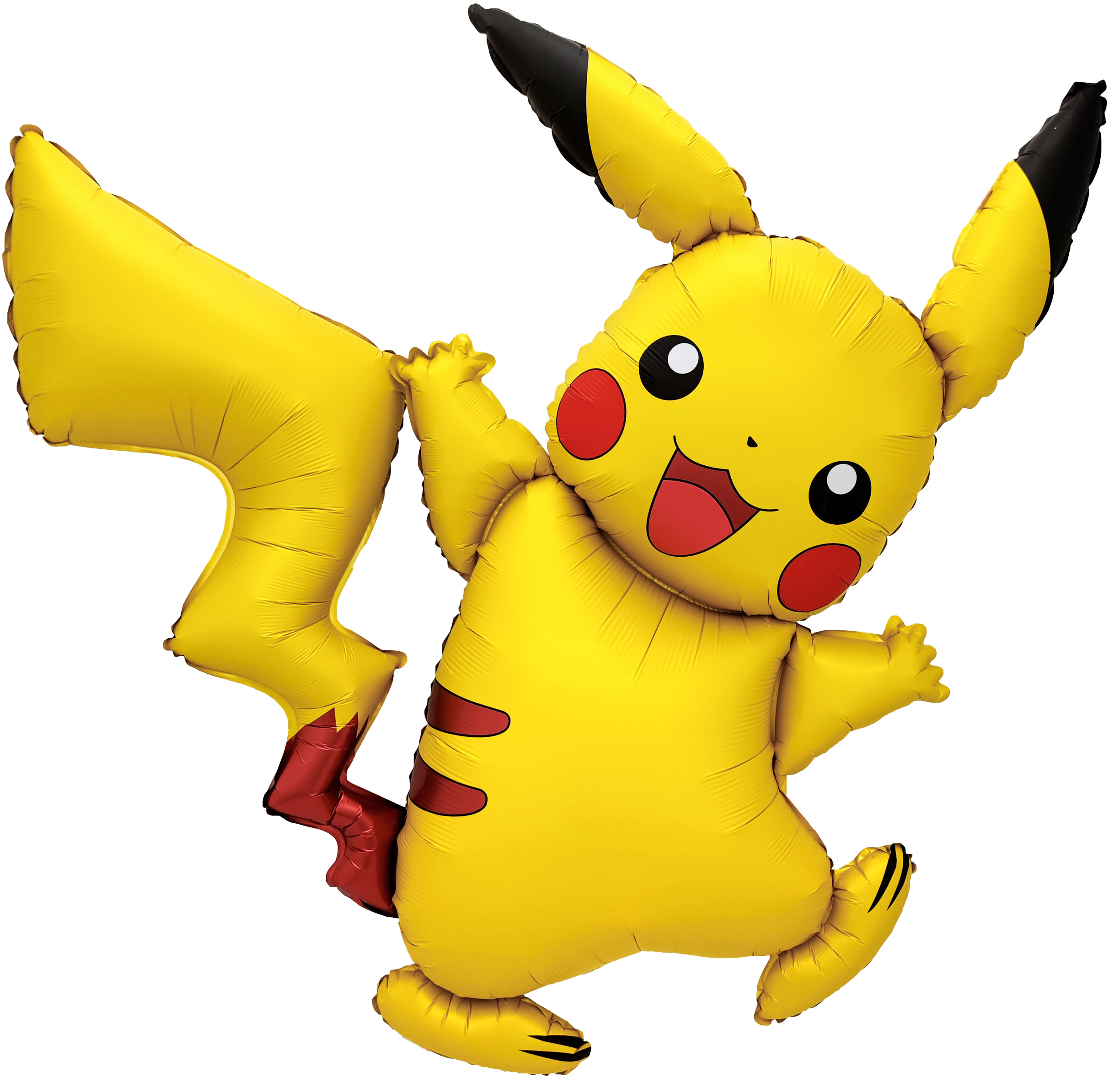Фольгированный воздушный шар в виде Пикачу, покемона из франшизы Pokémon.