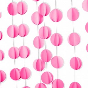 Подвеска из объёмных розовых кругов для нежного и стильного праздничного оформления, купить в Букет шаров Измайлово.