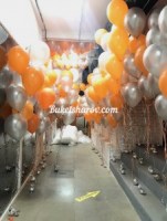 100 фонтанов по 7 шаров для магазина ОБИ букет шаров с гелием купить