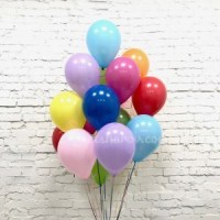 15 разноцветных шаров оттенка пастель с гелием букет шаров с гелием купить