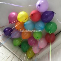 Гелиевая связка из 15 разноцветных пастельных шаров — купить в Букет Шаров Измайлово с доставкой и самовывозом по скидке 10%.