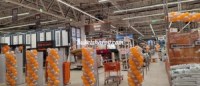 Коллоны из шаров для магазина оби оранжевого и серебряного цвета по 1,5 метра букет шаров купитть