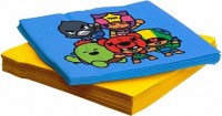 Красочные салфетки с героями Brawl Stars для праздничного стола, отличный декор и удобство, купить в Букет шаров Измайлово.