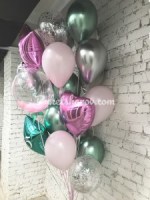 Самой лучшей жене и маме! букет шаров с гелием купить