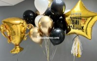 Золотому сыну букет шаров с гелием купить