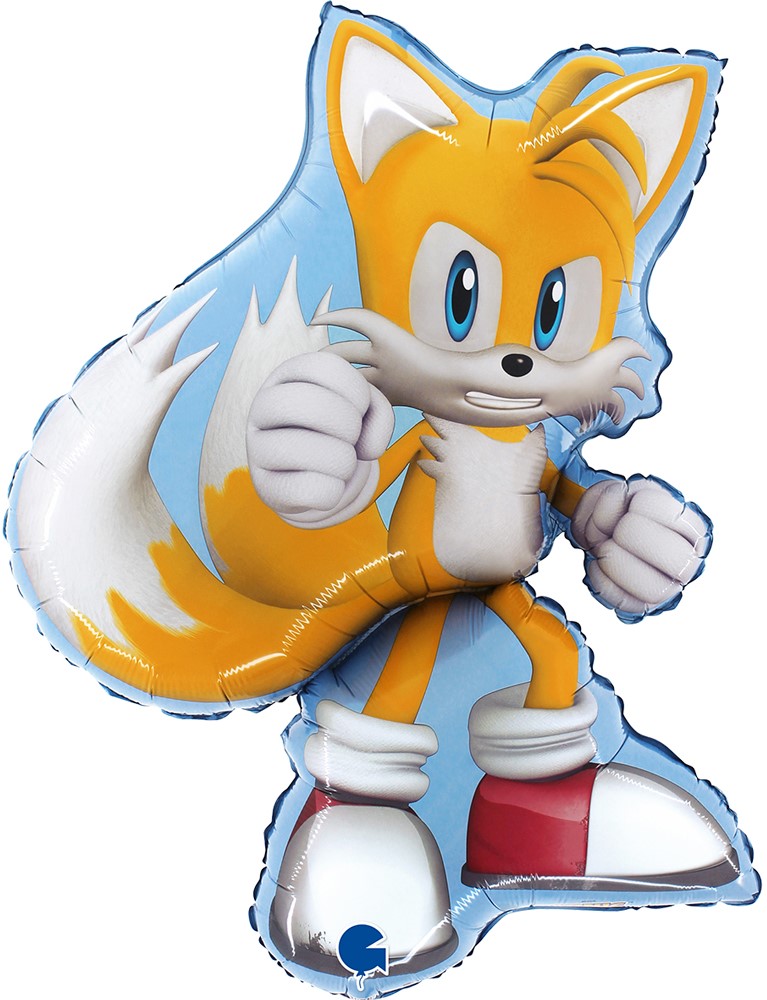 Фольгированный шар с Тейлзом из Sonic the Hedgehog.